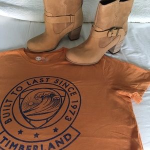 Timberland Rudston Chunky Heel Suede Boot size